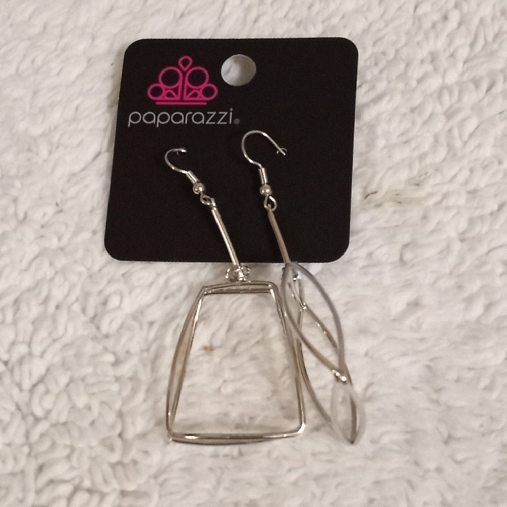 Trapezoidal Transcendence Silver earrings
